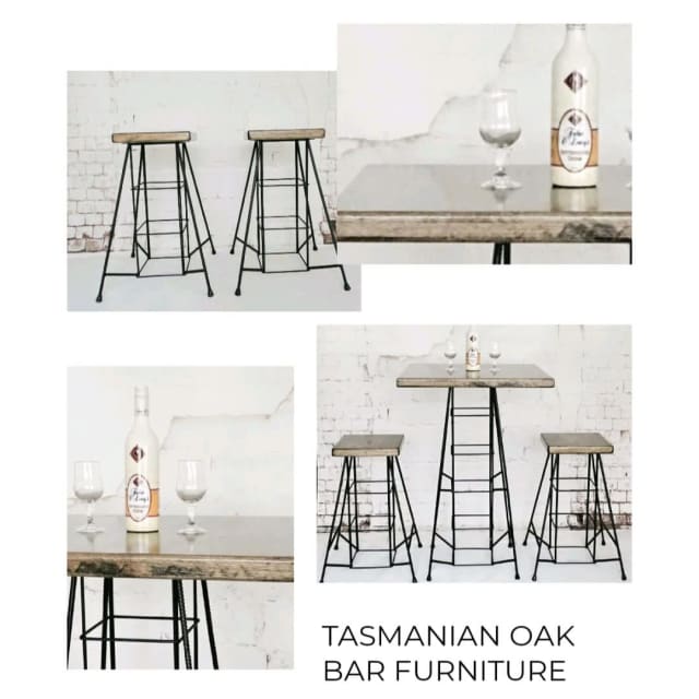 Tasmanian oak bar table and stools Stools & Bar stools Gumtree