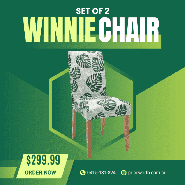 SALE SALE !! FABRIC PADDED SET OF 2 DINING CHAIR ORDER NOW!! Dining