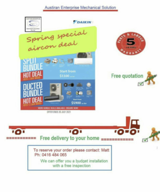 Daikin 7.1kW Inverter Split System Air Conditioner LITE FTXF71WVMA