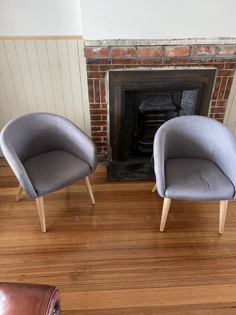 kmart grey tub chair