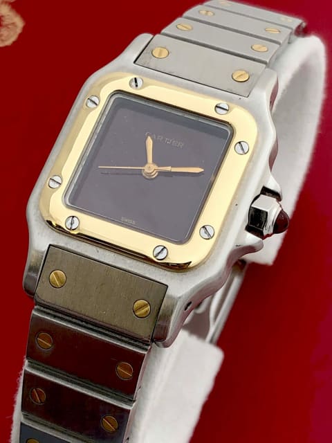 *Rare* Cartier Santos Galbee Gold & Steel Automatic Watch Ref.2961 ...