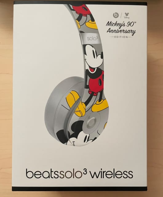 Beats Solo 3 wireless Mickey Mouse Headphones Earphones