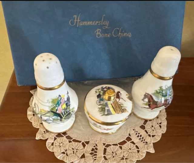 Hammersley 3piece Condiment Set Other Antiques, Art & Collectables in