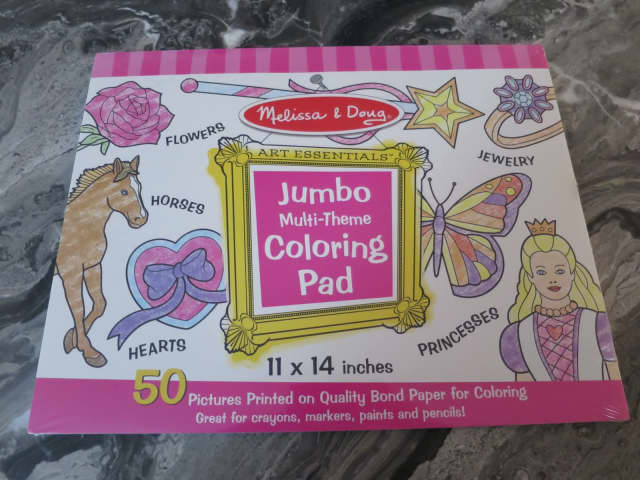 Melissa & Doug Jumbo Coloring Pad, Pink, 11 x 14