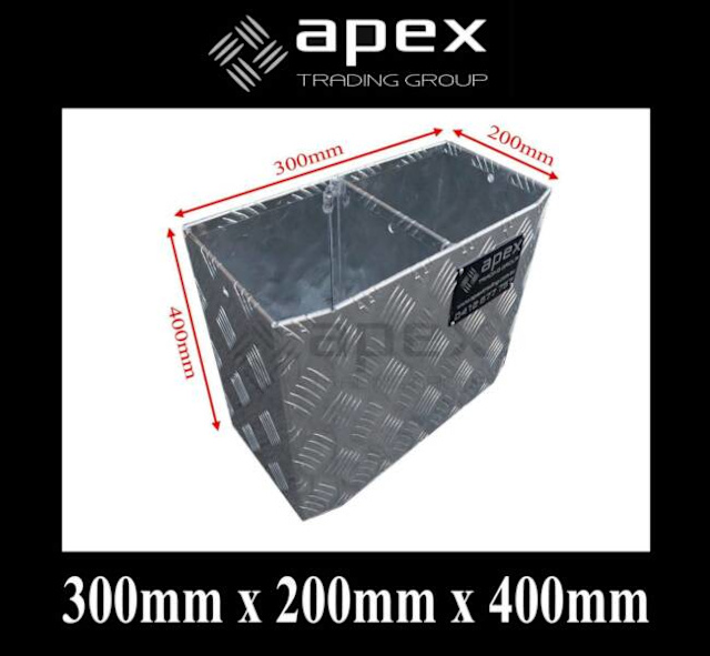 APEX TWIN ALUMINIUM OXY GAS BOTTLE HOLDER TOOLBOX TOOL BOX BOXES UTE