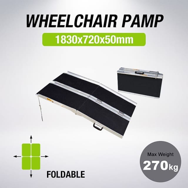 6FT Aluminum Multifold Wheelchair Scooter Mobility Ramp 76393 Other