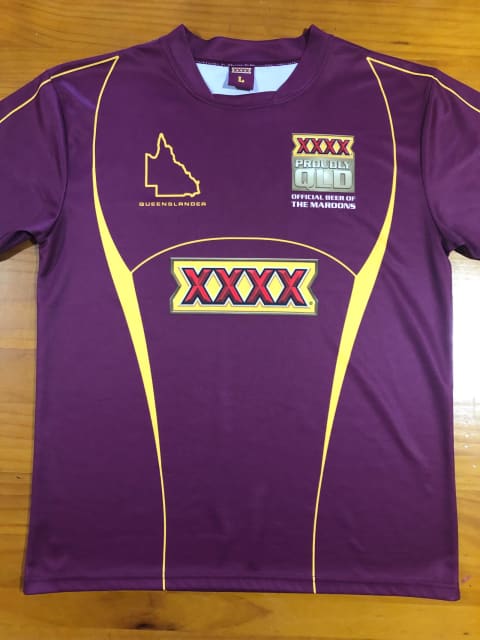 Official XXXX - Proudly Queensland Maroon Sponsored Jersey No.7 - Other ...