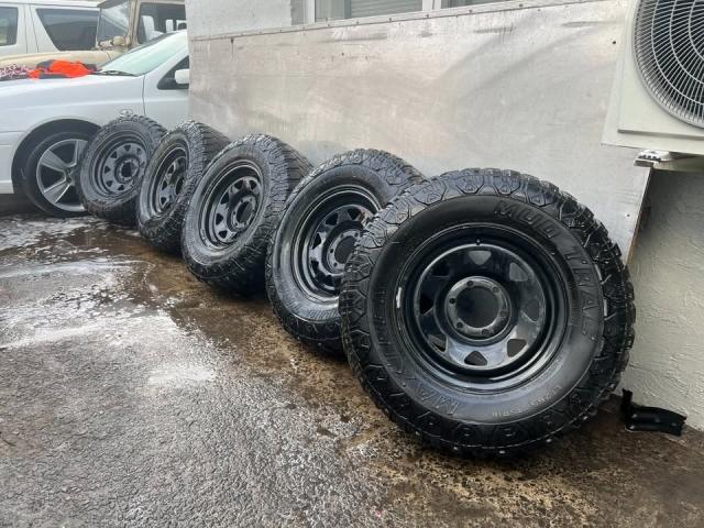 32 Inch Mud Tyres on 6 Stud Black Rims Set of 5 *Delivery* | Wheels ...