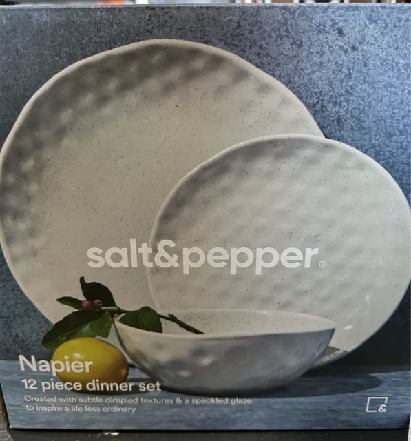 Salt&pepper 12 piece Napier dinner set Dinnerware Gumtree Australia