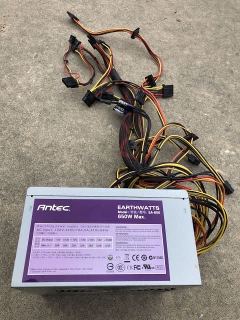 Antec Earthwatts EA-650 Watts Max Power Supply | Components