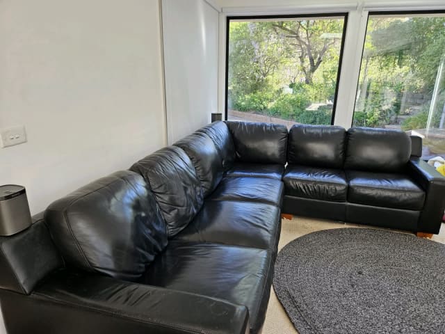 Like new! Italsofa Leather Sofa + Loveseat - furniture - by owner