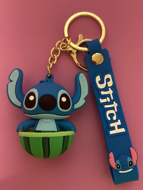 3D Rubber Lilo & Stitch Character Keychain Key Ring No-42 ...