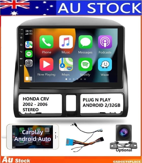For Honda CRV 2002 2006 Head Unit Carplay Android Car Stereo Radio