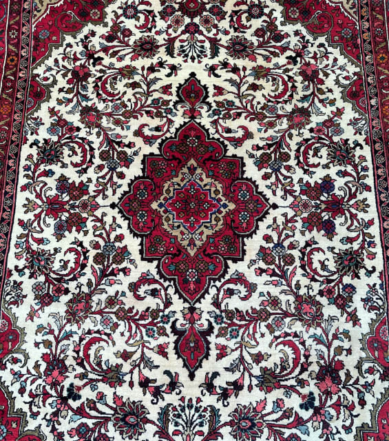 Full room size floral design handmade Persian Mehraban rug 3x2m Rugs
