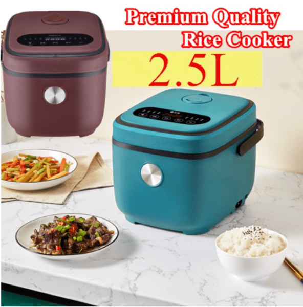 New 2.5L Mini Rice Cooker Multifunction Student Cooking LCD Display