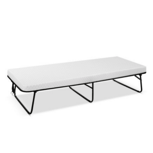 Foldable Guest with Mattress Fold Up Single Bed with Sturdy Frame