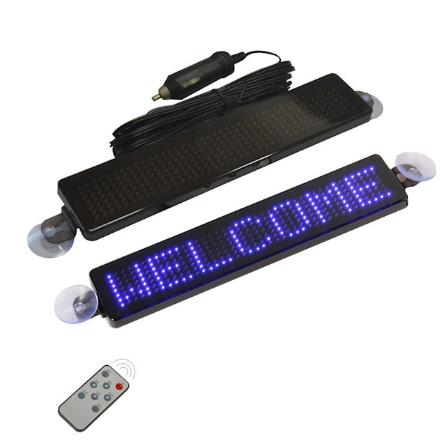 12V LED Car Programmable Message Sign Moving Scrolling Display Board