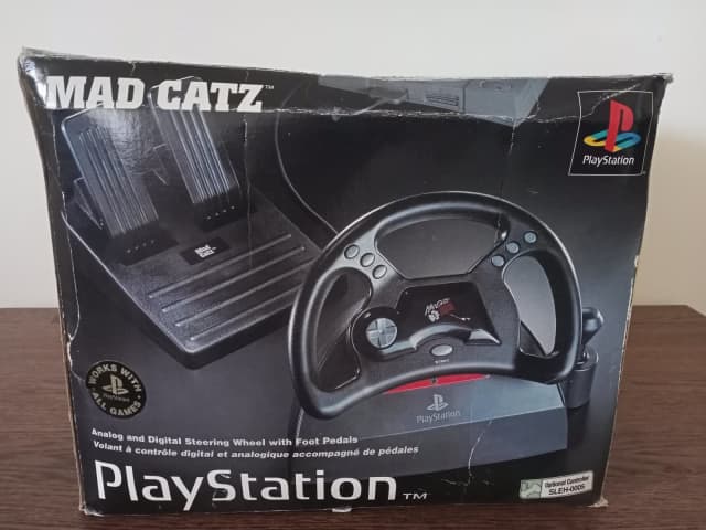 PlayStation Mad Catz Steering Wheel & Pedals | Playstation