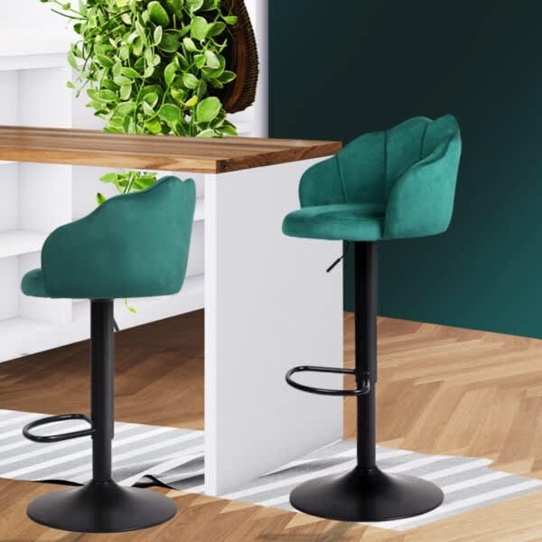 Levede 2x Bar Stools Kitchen Gas Lift Stool Chair Swivel Barstools