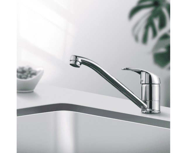 Chrome Bathroom Kitchen Sink Mixer tap Vanity tap Longer Spout