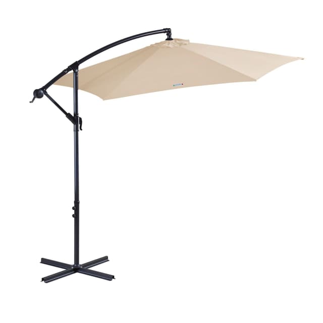 Milano 3M Outdoor Umbrella Cantilever With Protective Cover Patio
