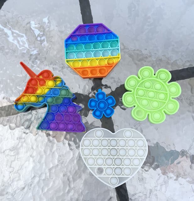 10 the Lot Pop It Toys Push Bubble Fidget Toy Sensory Stress Relief