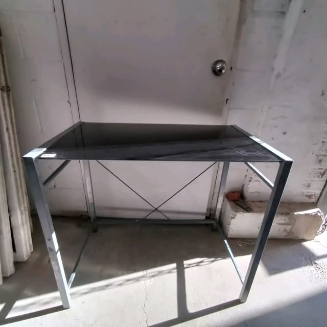 Metalwork and black glass modern look console/ hall table Other