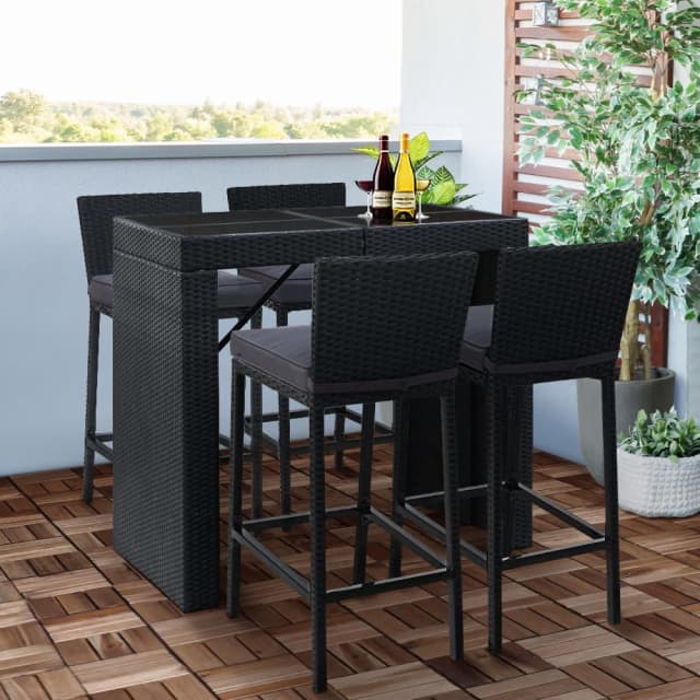 Gardeon Outdoor Bar Set Table Chairs Stools Dining Tables Gumtree
