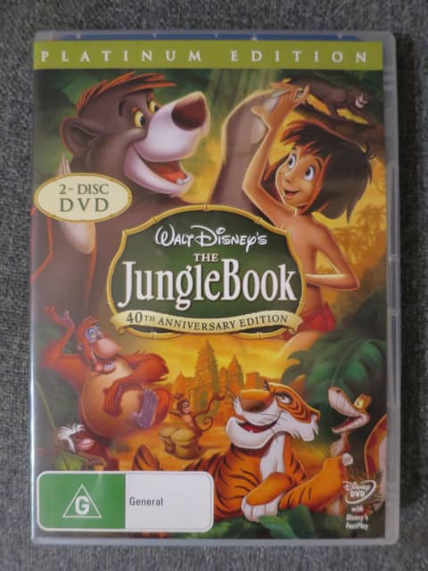 The Jungle Book 2 Disc DVD Platinum Edition Preloved As New Condition ...