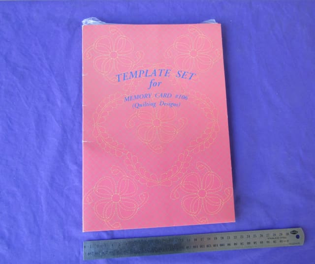 Janome Quilting Designs 106 With Template Set Sewing Machines in