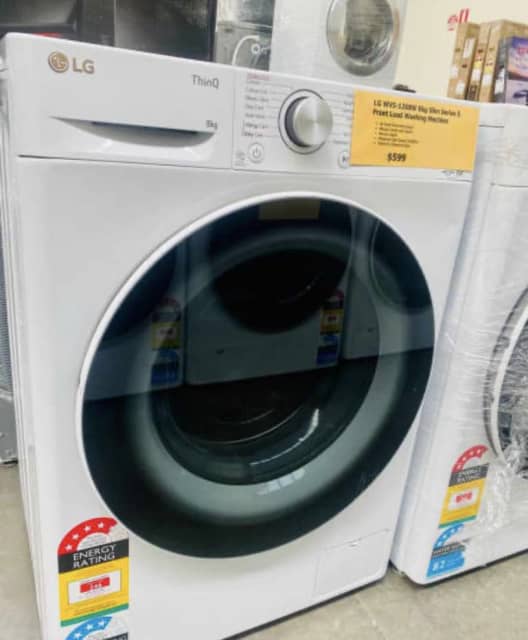 lg series 5 8kg front load washing machine with steam