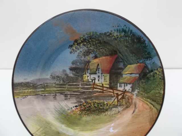 Royal Doulton country cottage D4390 round plate 17cm diameter ...