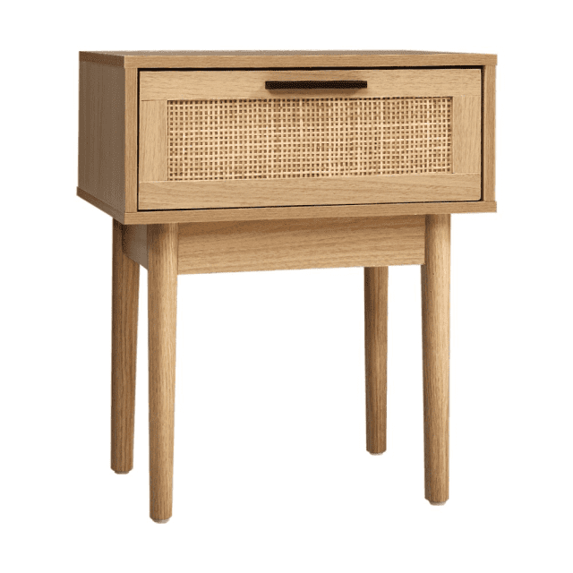 Abington Bedside Tables Table 1 Drawer Storage Rattan Bedside