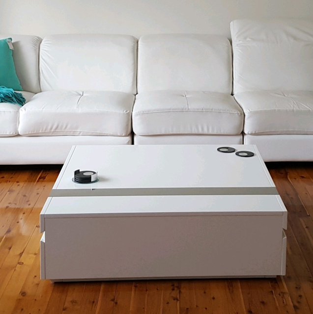 Solid White Gloss coffee table, 2 draws Coffee Tables Gumtree