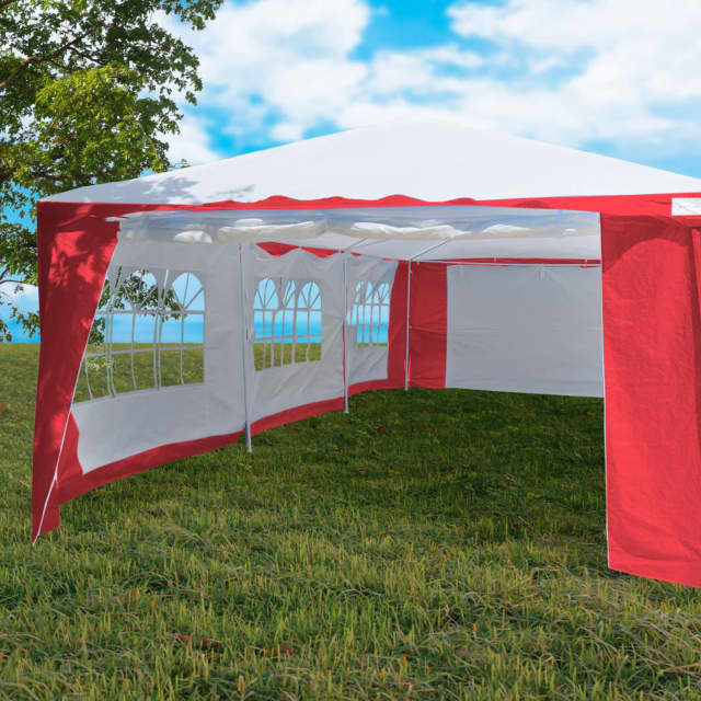 Wallaroo 4x8 Outdoor Event Wedding Marquee Tent Red Parasols