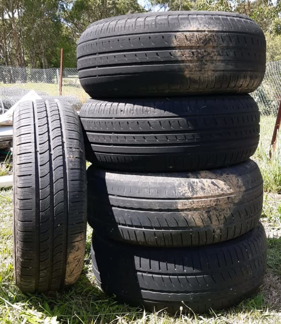 Tyres used 1 nr new, 4 same suit garden projects, Free
