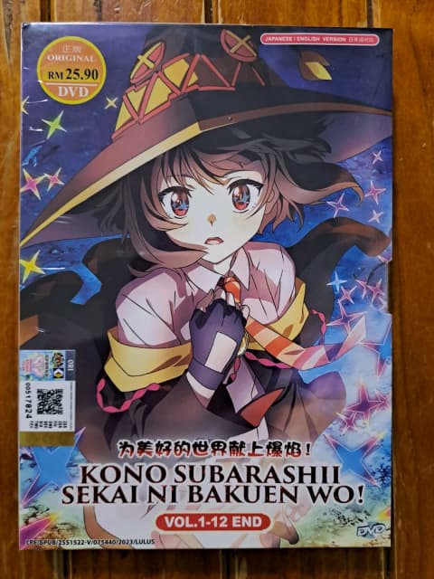 DVD Anime Kono Subarashii Sekai Ni Shukufuku Wo Season 1+2 (1-22) English  Sub