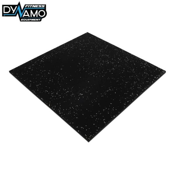 Rubber Gym Flooring Tiles 1mx1m 15mm thick Brand New White Fleck