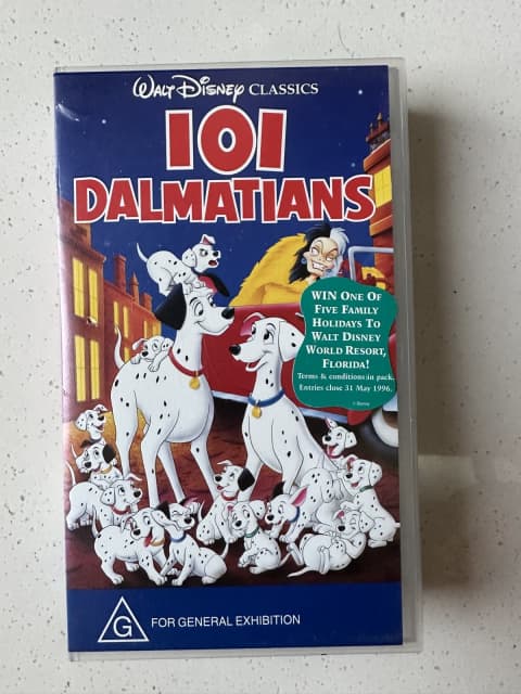 . WALT DISNEY* 101 DALMATIANS* VHS Cassette Tape | Miscellaneous Goods ...