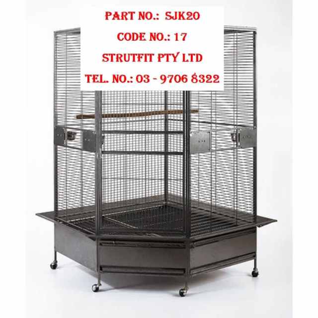 BIRD AVIARY CAGE XL Parrot Escape Jumbo Corner 185 cm Part SJK020 C17