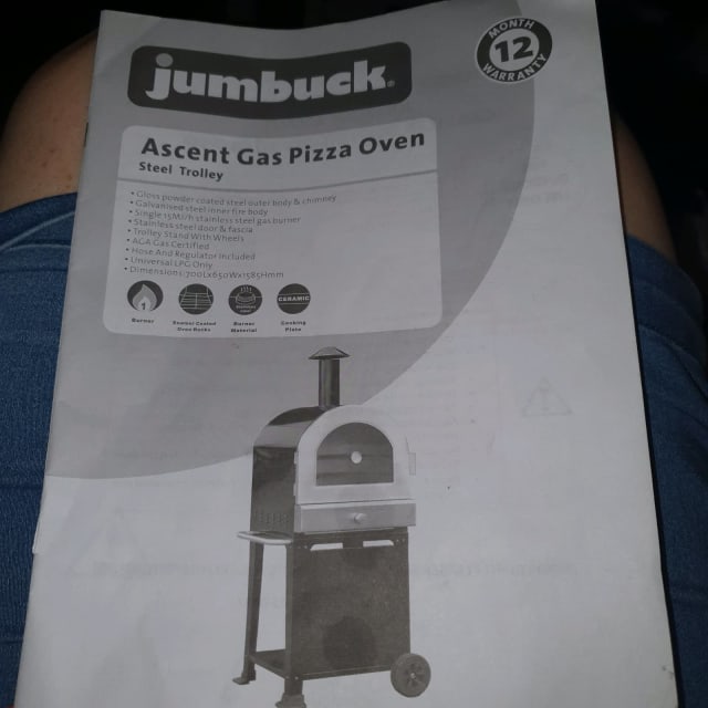 jumbuck ascent gas pizza oven