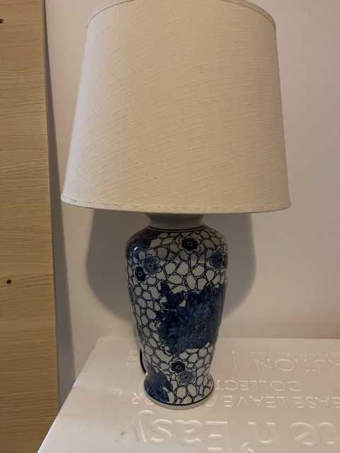 Early Settler blue lamp Height 55cm | Table & Desk Lamps | Gumtree ...