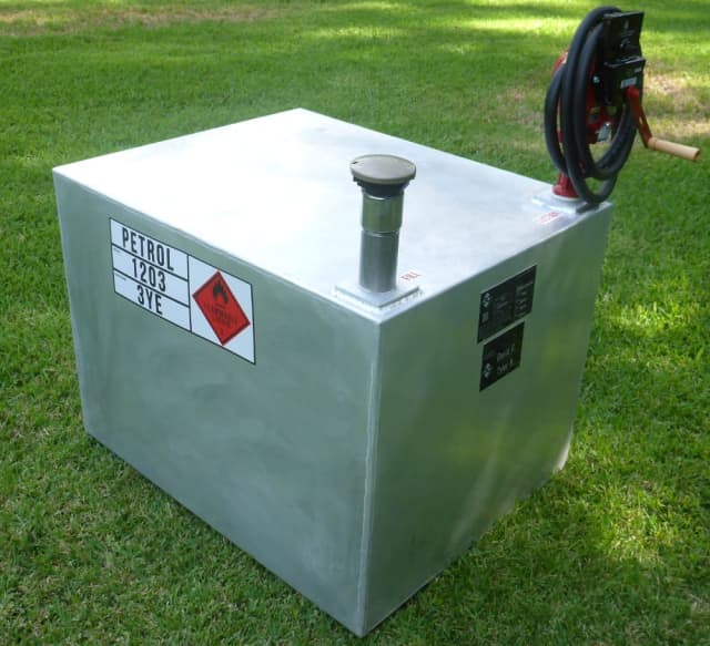 New 400L Unleaded Petrol Fuel Cell Tank, Rotary Hand Pump & Fuel Meter Miscellaneous Goods