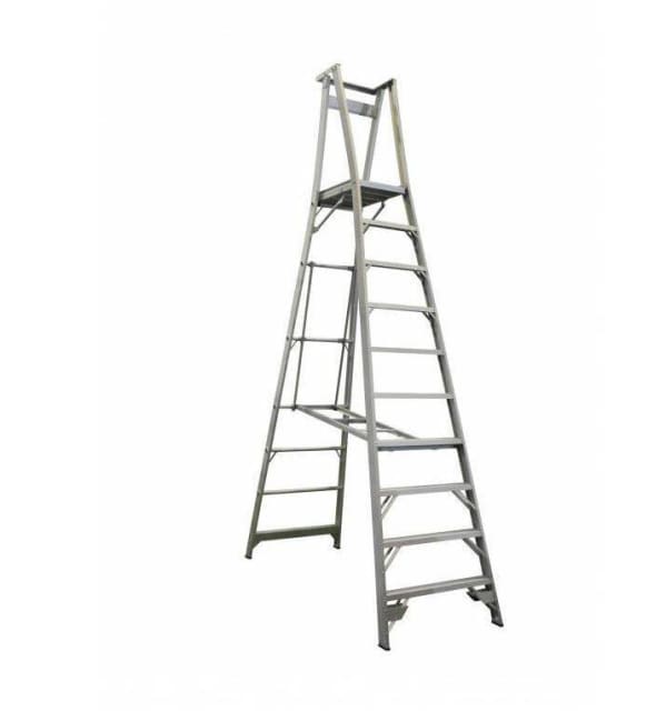 Aluminium platform ladder 3.0m 660x360mm Platform 150kg Capacity ...