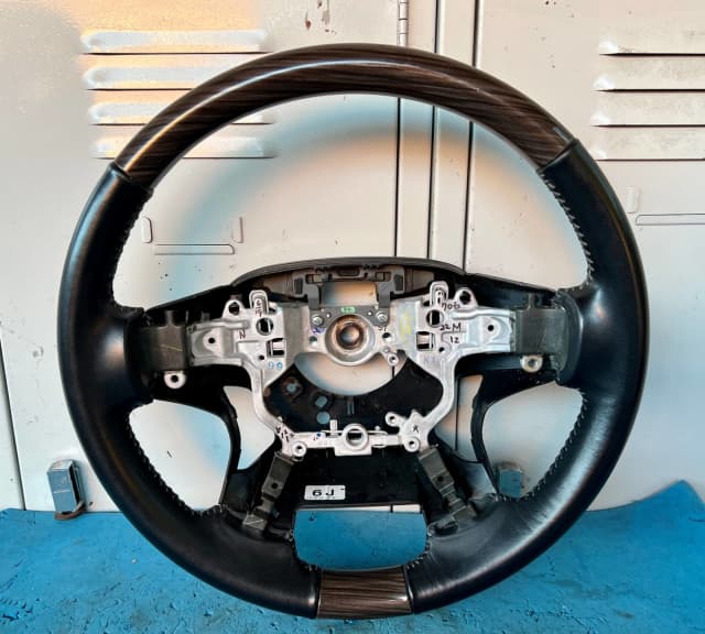 15-21 TOYOTA LAND CRUISER, LEATHER WOOD STEERING WHEEL, 45100-60721-C1 ...