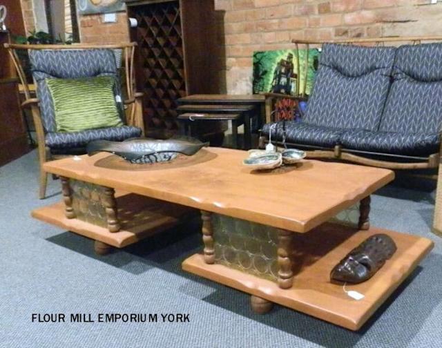 Unique Retro Mint 1970s Coffee Table Flour Mill Emporium York
