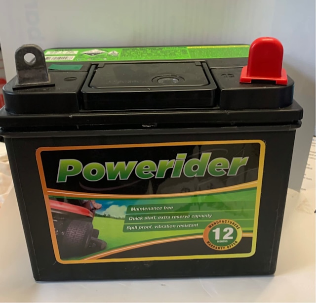 Ride on lawn mower ATV 12v 340cca H/duty POWERIDER battery Lawn