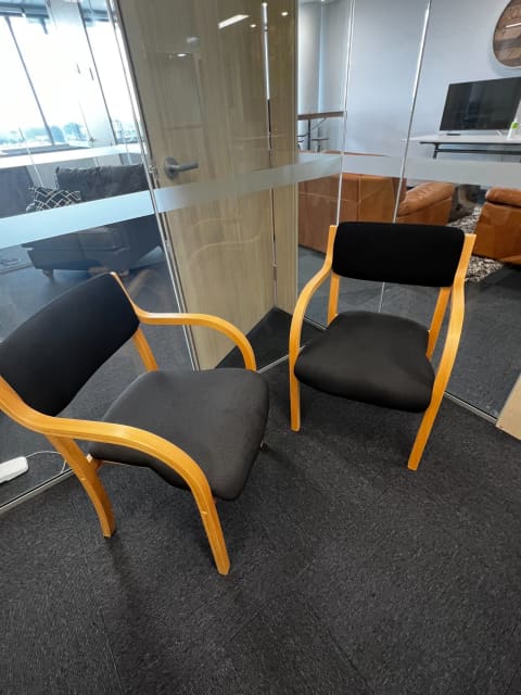 fabric waiting room chairs