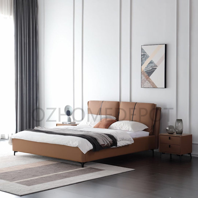 ALESSANDRO luxurious Leather Bed Frame King & Queen Size Beds Gumtree Australia Kingston