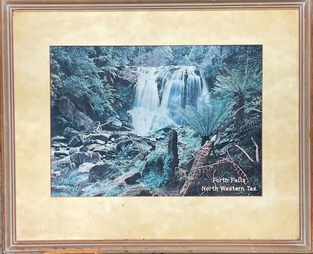 Framed Landscape Print of the Forth Falls in North Western Tasmania Art Gumtree Australia